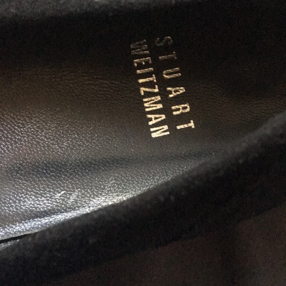 Stuart Weitzman women’s sz 8.5m black suede shoes - Picture 3 of 4